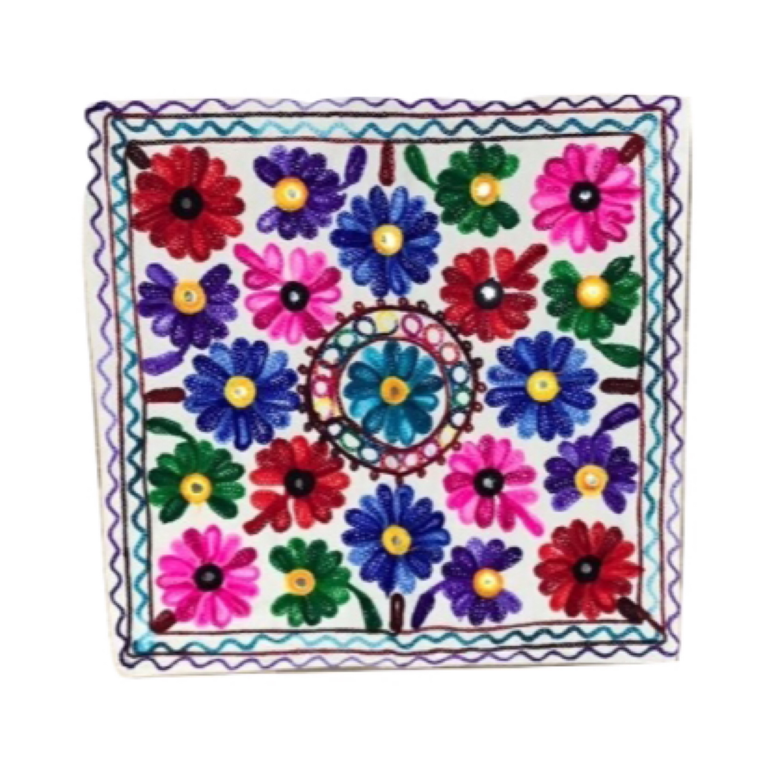 کاور کوسن سوزن دوزی طرح گل کد 501