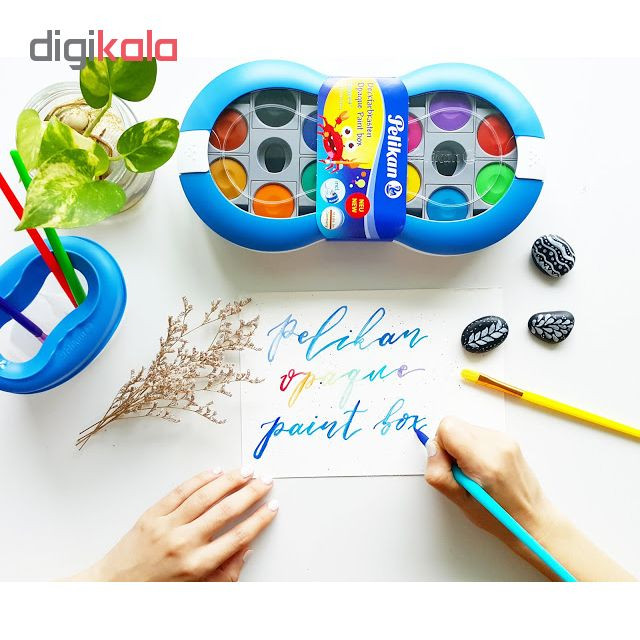 آبرنگ 12 رنگ پلیکان مدل Paint box space آبرنگ 12 رنگ پلیکان مدل Paint box space