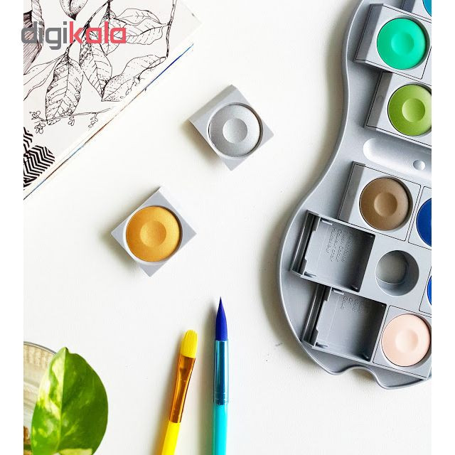 آبرنگ 12 رنگ پلیکان مدل Paint box space آبرنگ 12 رنگ پلیکان مدل Paint box space