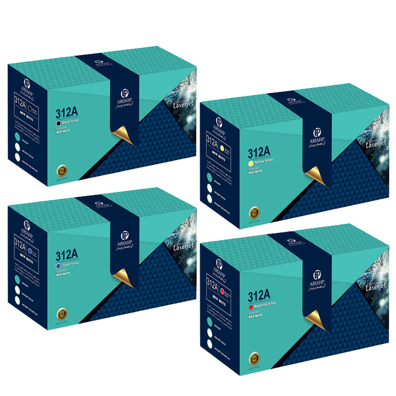پک کامل تونر رنگی آریا اچ پی مدل 312A