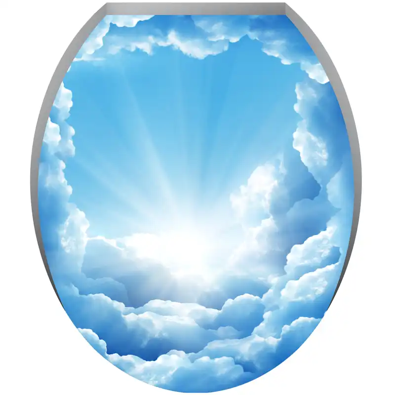 استیکر توالت فرنگی ژیوار طرح آسمان