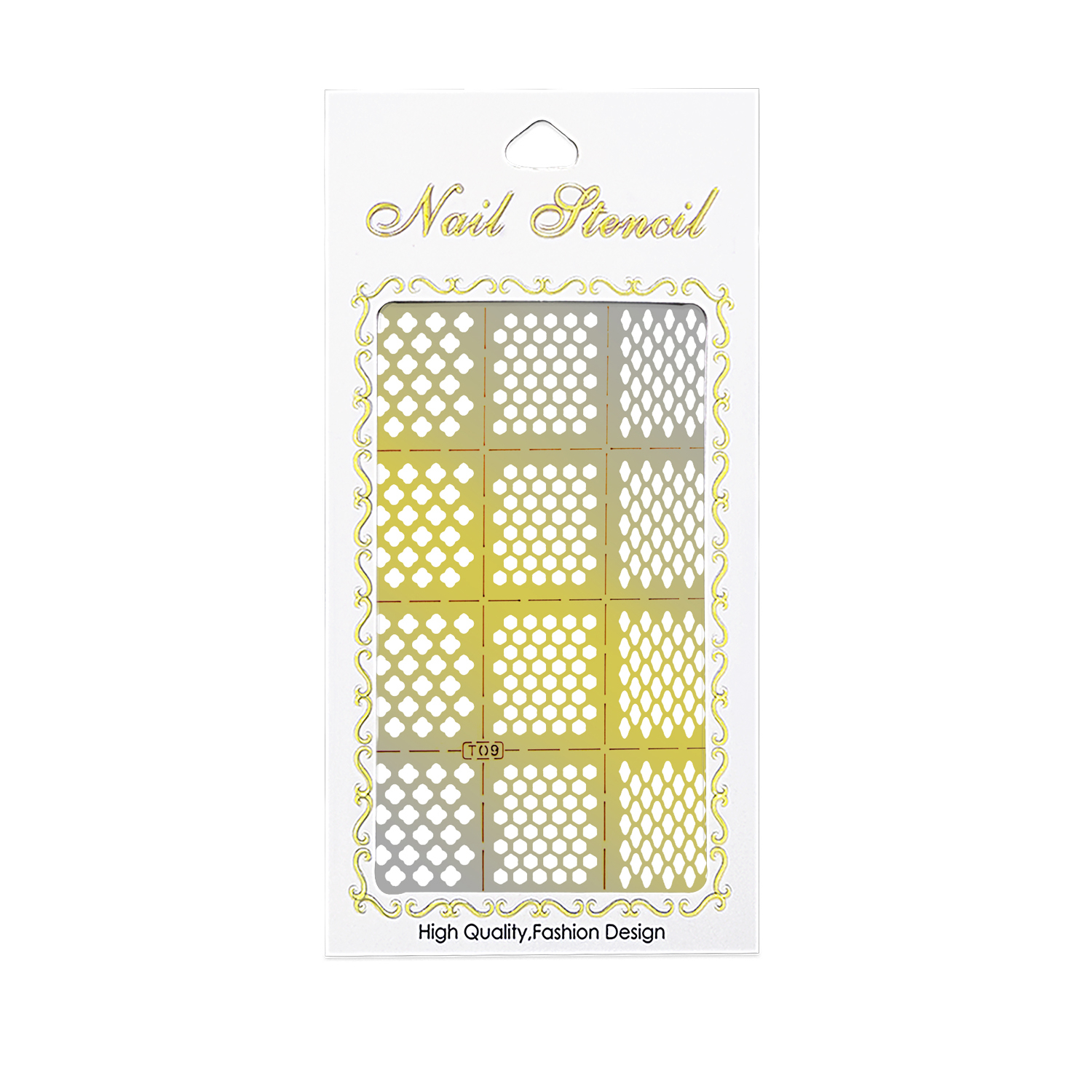 شابلون طراحی ناخن مدل T09