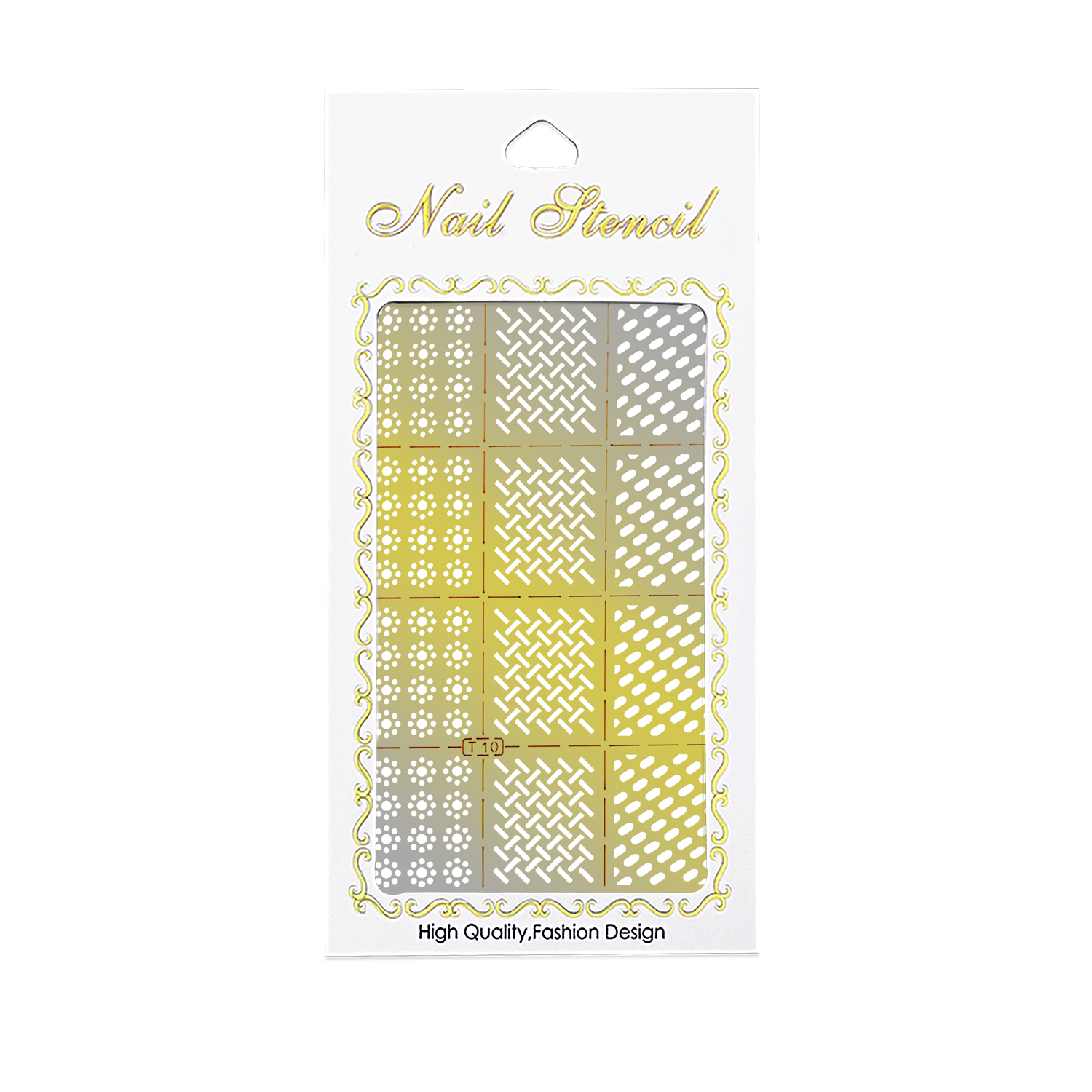 شابلون طراحی ناخن مدل T10
