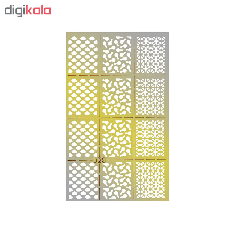 شابلون طراحی ناخن مدل T35