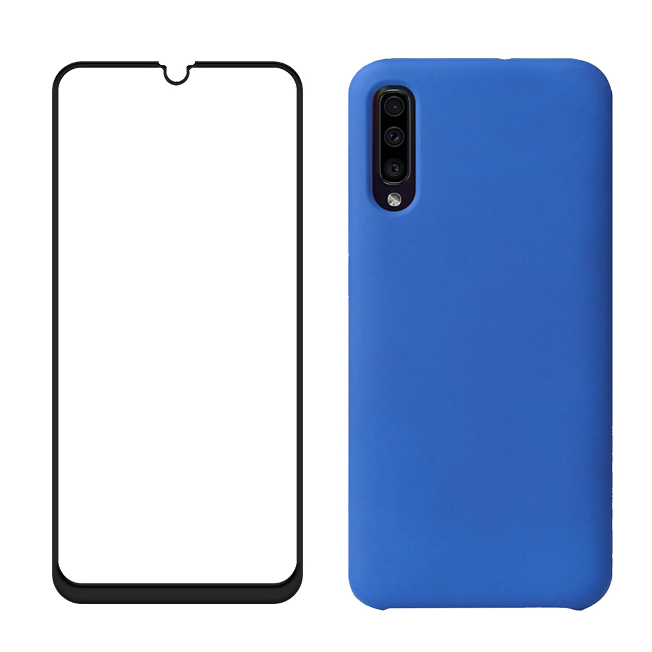 کاور مدل bjn مناسب برای گوشی موبایل سامسونگ Galaxy A50 به همراه محافظ صفحه نمایش