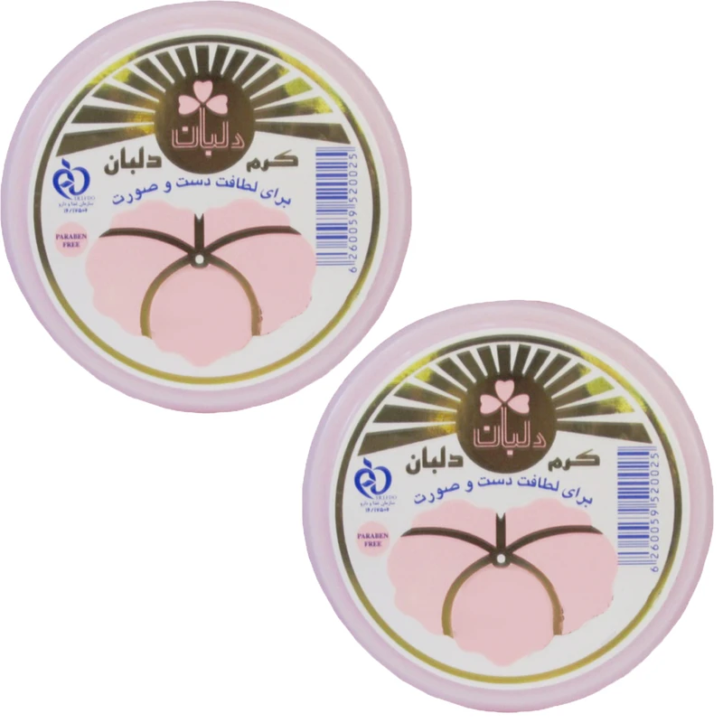 کرم مرطوب کننده دلبان مدل DB02 حجم 90 میلی لیتر مجموعه 2 عددی