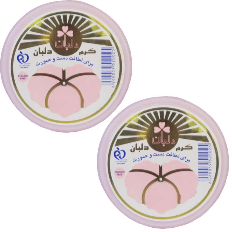 کرم مرطوب کننده دلبان مدل DB02 حجم 90 میلی لیتر مجموعه 2 عددی کرم مرطوب کننده دلبان مدل DB02 حجم 90 میلی لیتر مجموعه 2 عددی