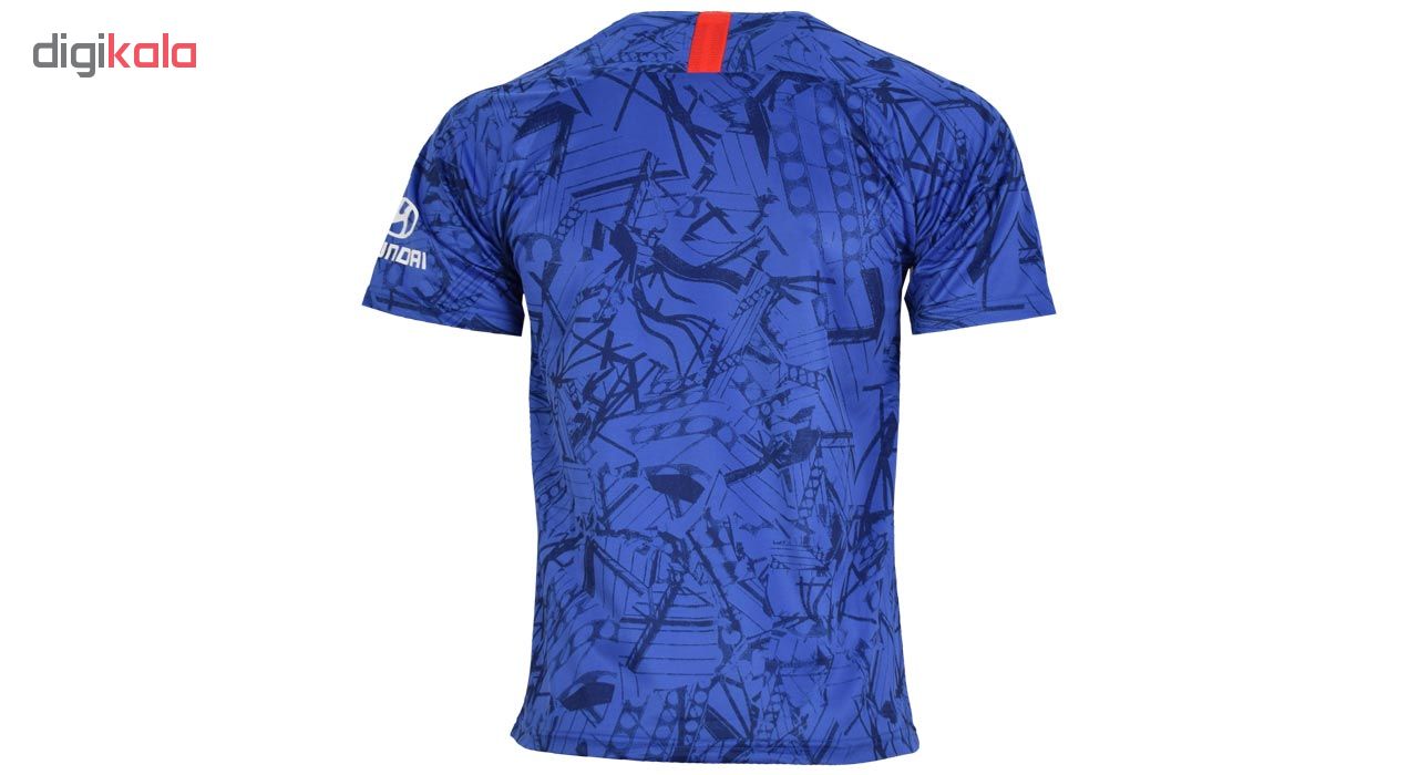 ست تی شرت و شلوارک ورزشی مردانه طرح چلسی مدل 20-2019 Home رنگ آبی