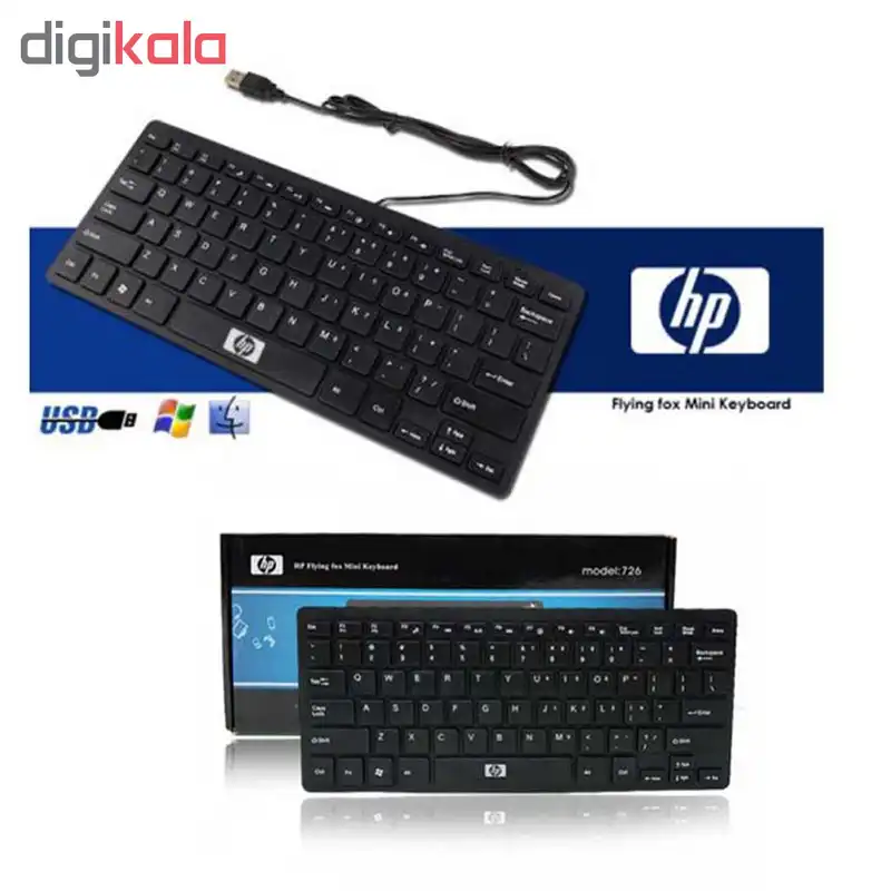 کیبورد مدل H100P با حروف فارسی