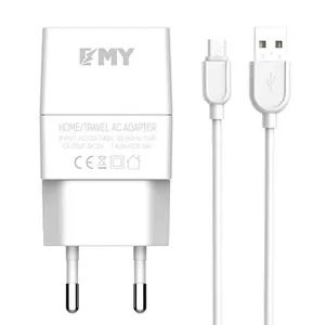 شارژر دیواری امی مدل MY-A101 به همراه کابل تبدیل microUSB