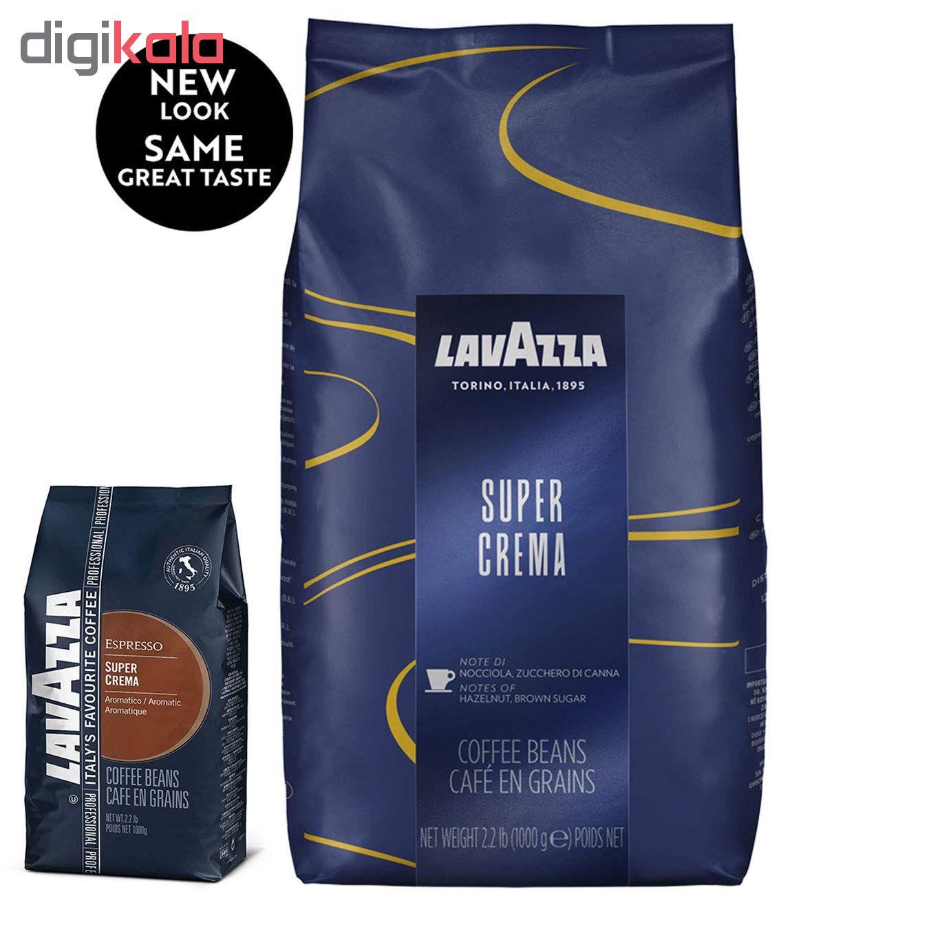 قهوه دانه لاواتزا مدل super crema مقدار 1 کیلوگرم
