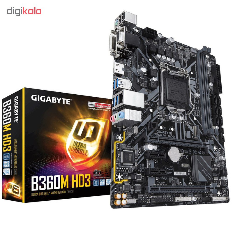 مادربرد گیگابایت مدل B360M HD3 rev. 1.0