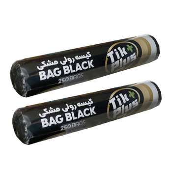 کیسه زباله تیک پلاس مدل BAG BLACK بسته 2 عددی