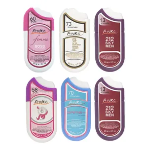 عطر جیبی آنیکا مدل T5 دارای وزن 20 گرم مجموعه 6 عددی