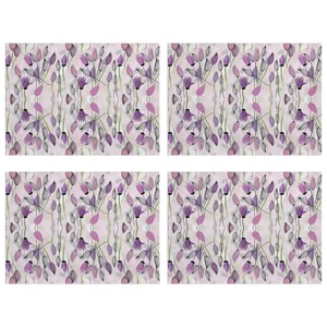 زیربشقابی طرح گل کد IDM 51 بسته 4 عددی