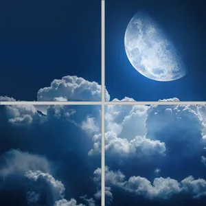 تایل سقفی آسمان مجازی مدل AZ22031 سایز 60*60 سانتی متر مجموعه 4 عددی