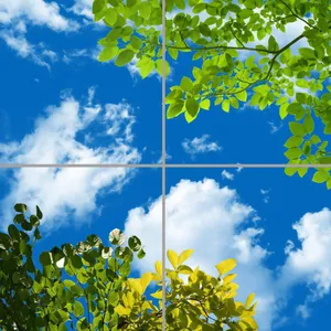 تایل سقفی آسمان مجازی مدل AZ22038 سایز 60*60 سانتی متر مجموعه 4 عددی