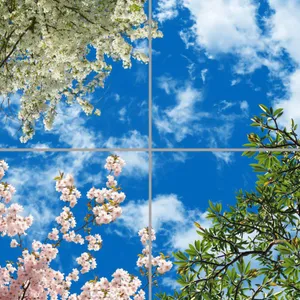 تایل سقفی آسمان مجازی مدل AZ22040 سایز 60*60 سانتی متر مجموعه 4 عددی