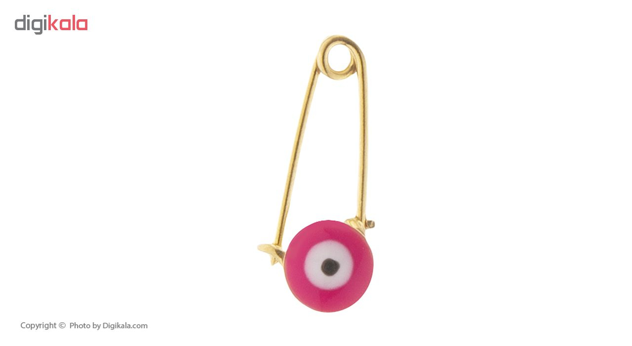 سنجاق سینه طلا 18 عیار طرح چشم نظر کد SP-004