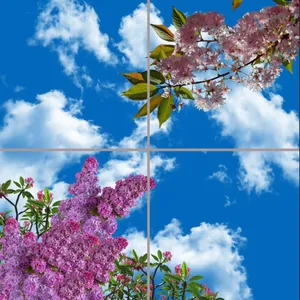 تایل سقفی آسمان مجازی مدل AZ22050 سایز 60*60 سانتی متر مجموعه 4 عددی