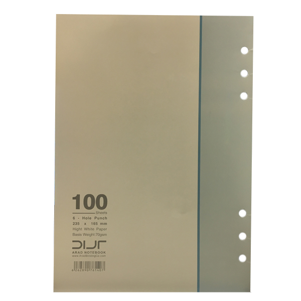 کاغذ کلاسوری آراد کد 40307 بسته 100 عددی