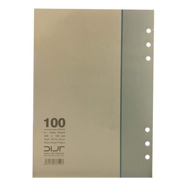 کاغذ کلاسوری آراد کد 40307 بسته 100 عددی