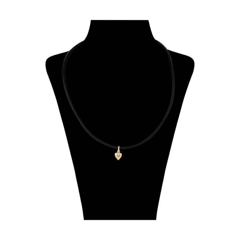 گردنبند طلا 18 عیار زنانه گالری ظهیرالدینی طرح قلب کد NL-003