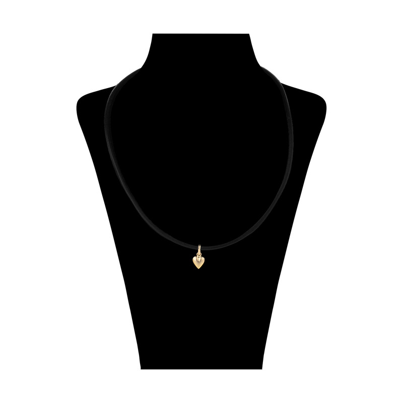 گردنبند طلا 18 عیار زنانه گالری ظهیرالدینی طرح قلب کد NL-003