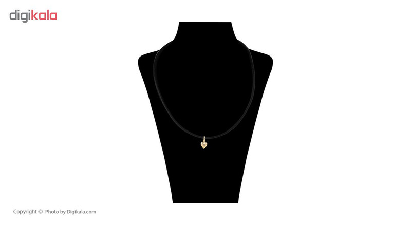 گردنبند طلا 18 عیار زنانه گالری ظهیرالدینی طرح قلب کد NL-003