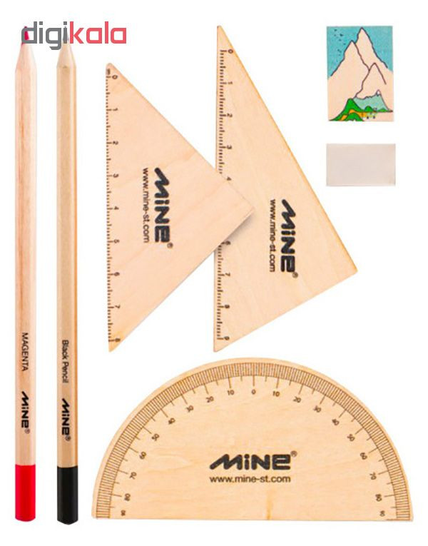 بسته لوازم تحریر ماین مدل timber set کد 3 -601 مجموعه 9 عددی بسته لوازم تحریر ماین مدل timber set کد 3 -601 مجموعه 9 عددی