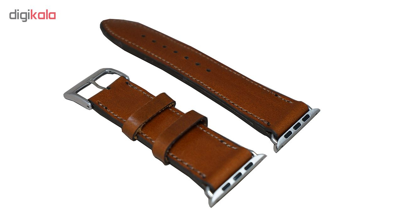 بند چرم لانکا مدل WS-04 مناسب برای اپل واچ 42 میلیمتری