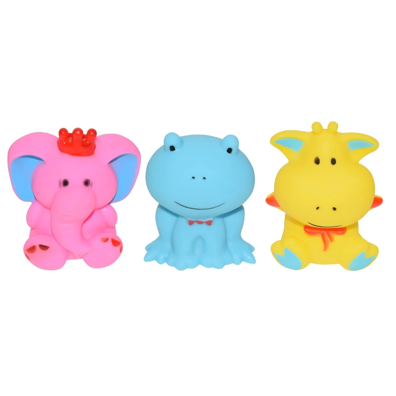 عروسک حمام پرهام تویز مدل Animals بسته 3 عددی