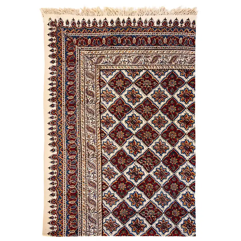 رومیزی قلمكار عطريان طرح خشتي مدل G283