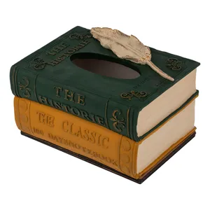 جای دستمال کاغذی طرح کتاب مدل 02