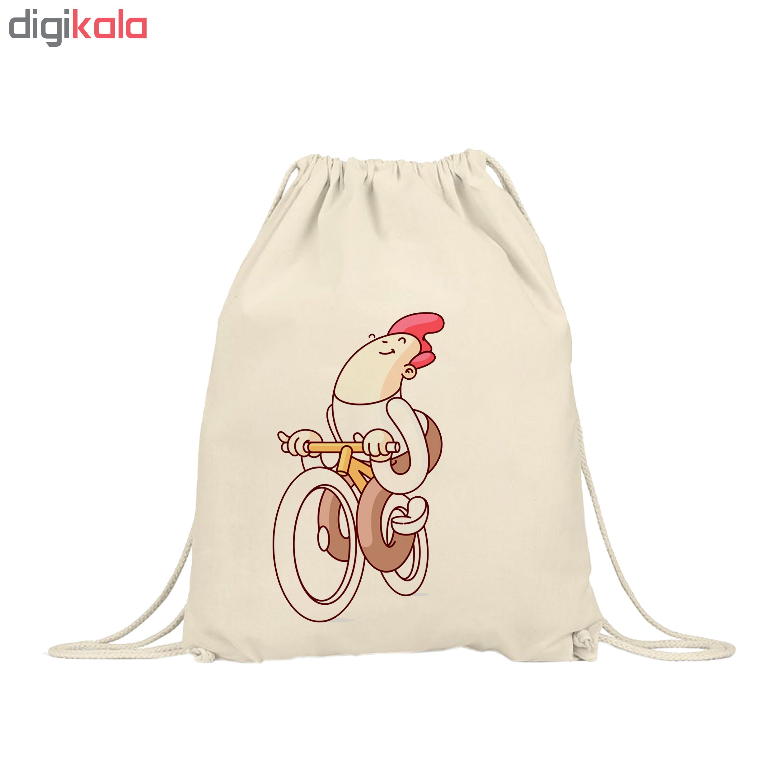 کوله پشتی  طرح دوچرخه سوار مدل 00101