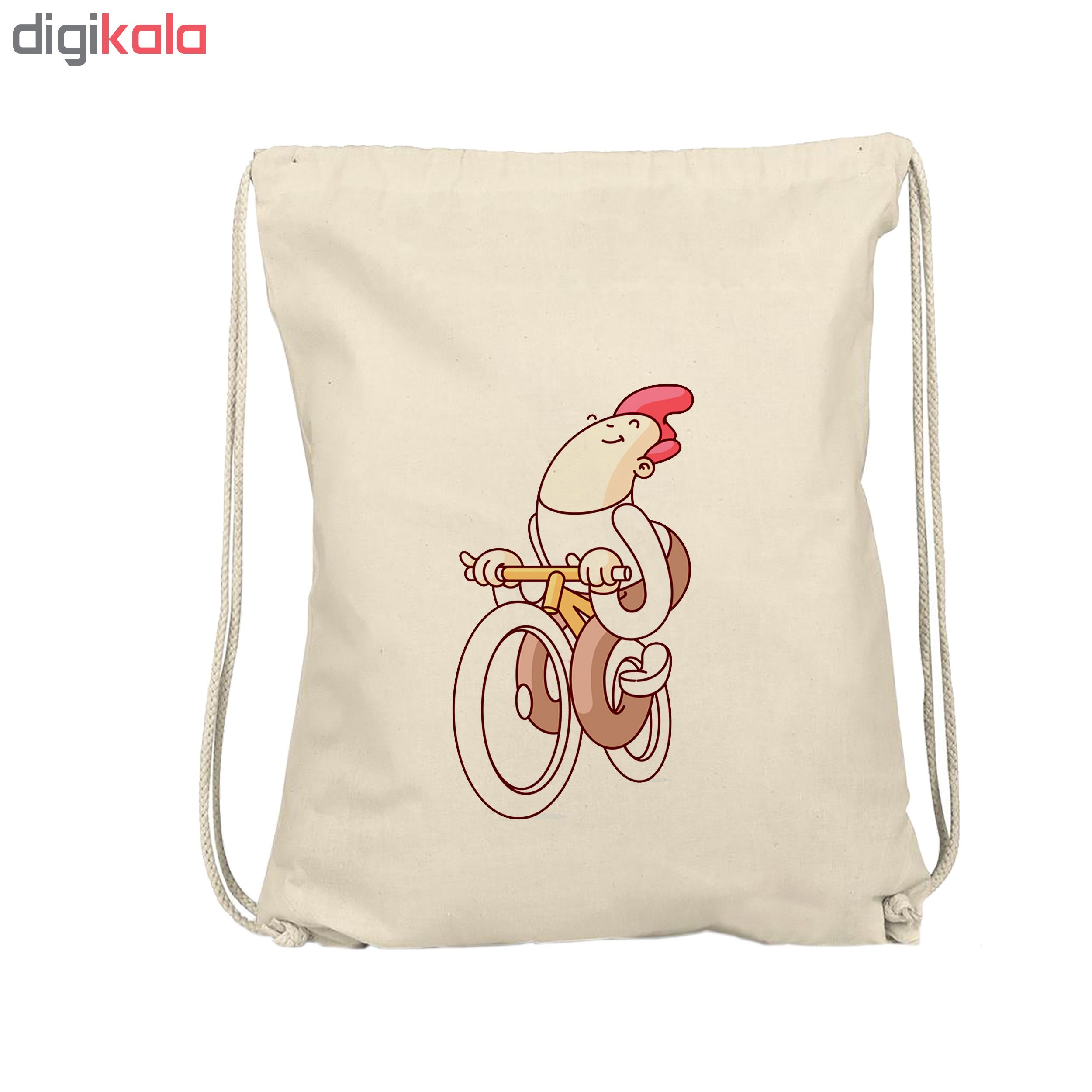 کوله پشتی  طرح دوچرخه سوار مدل 00101