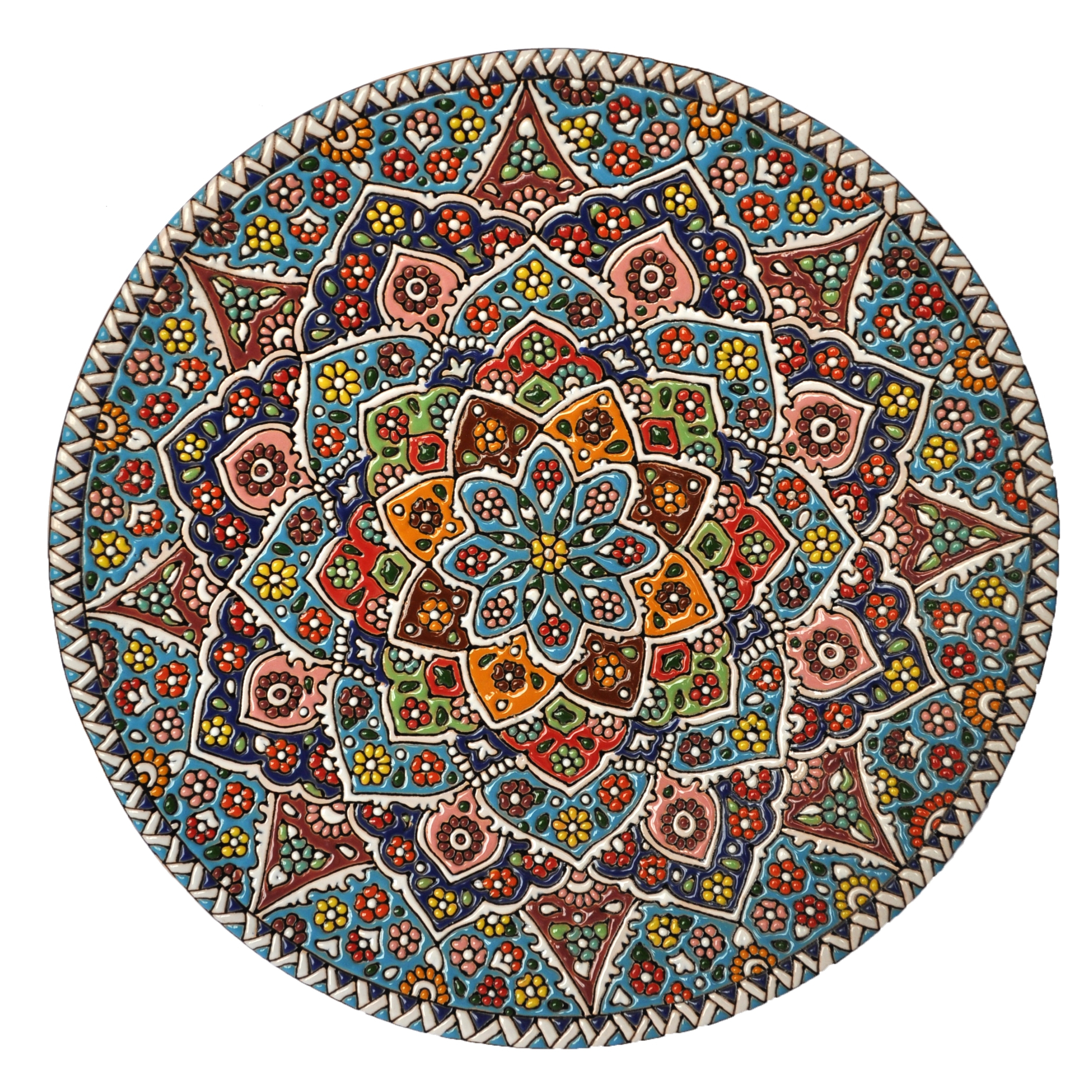 بشقاب میناکاری کد 1230006