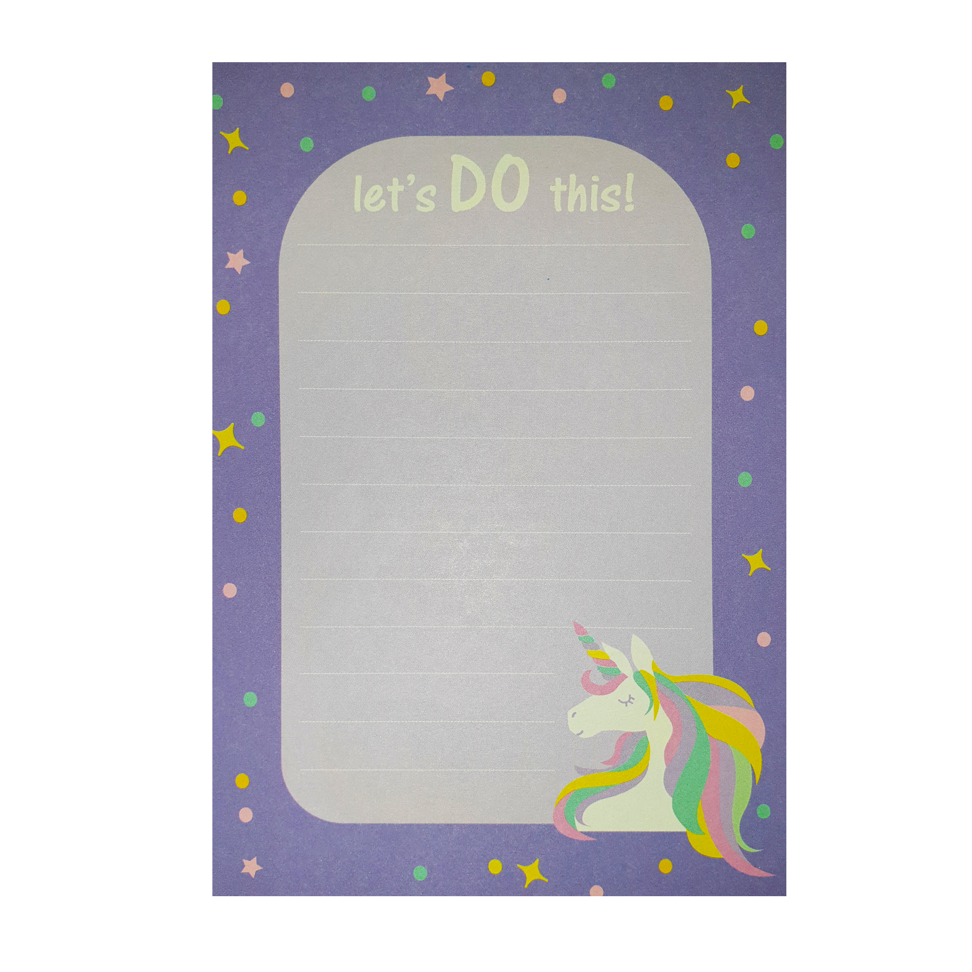 کاغذ یادداشت طرح Unicorn مدل Lets do this کد 113