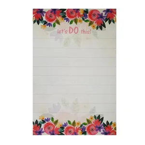 کاغذ یادداشت طرح Flowers مدل Lets do this کد 114