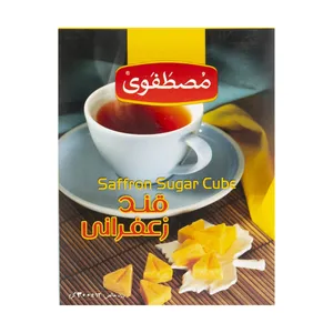 قند زعفرانی مصطفوی وزن 300 گرم