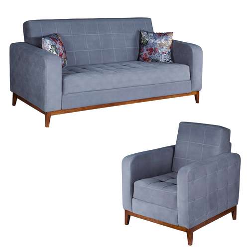 مبل راحتی چهار نفره چشمه نور کد MA-301.3+1-BR-T 
