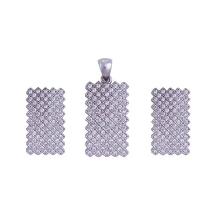 نیم ست نقره زنانه مدل پرنس کد 1114