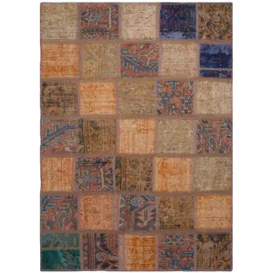 کلاژ فرش دستبافت یک و نیم متری فرش هریس کد 101273