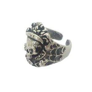 انگشتر مردانه طرح اسکلت کد ES312