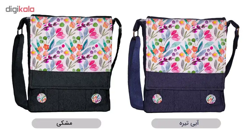 کیف رودوشی گالری چی چاپ طرح آبرنگی کد 65905