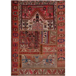 کلاژ فرش دستبافت یک و نیم متری فرش هریس کد 101287