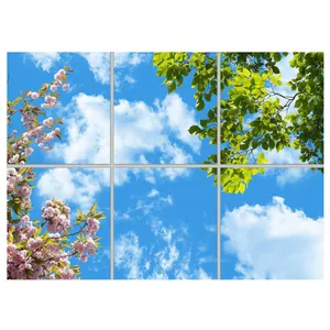 تایل سقفی آسمان مجازی مدل AZ32106 سایز 60*60 سانتی متر مجموعه 6 عددی