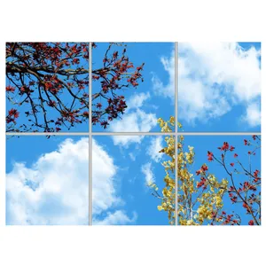 تایل سقفی آسمان مجازی مدل AZ32107 سایز 60*60 سانتی متر مجموعه 6 عددی