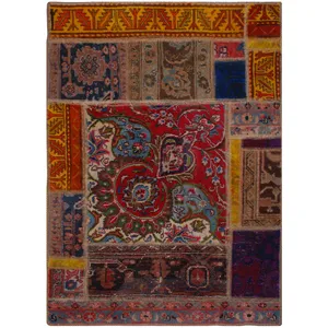 کلاژ فرش دستبافت یک و نیم متری فرش هریس کد 101294