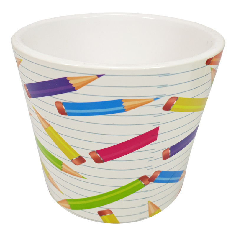 گلدان طرح مداد رنگی کد 123 گلدان طرح مداد رنگی کد 123